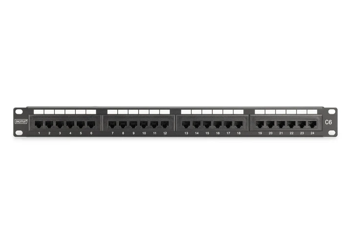 Патч-панель CAT 6 DIGITUS 24 порта 19" 1U оцинкованная сталь - Фото 7 Патч-панель CAT 6 DIGITUS 24 порта 19" 1U оцинкованная сталь - изображение 7