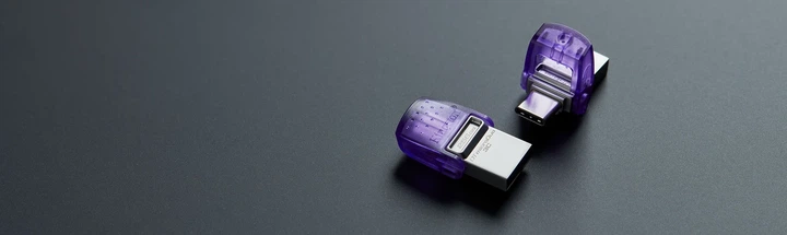 Накопитель Kingston 256GB USB 3.2 Type-A + Type-C DT microDuo 3C R200MB/s - изображение 2