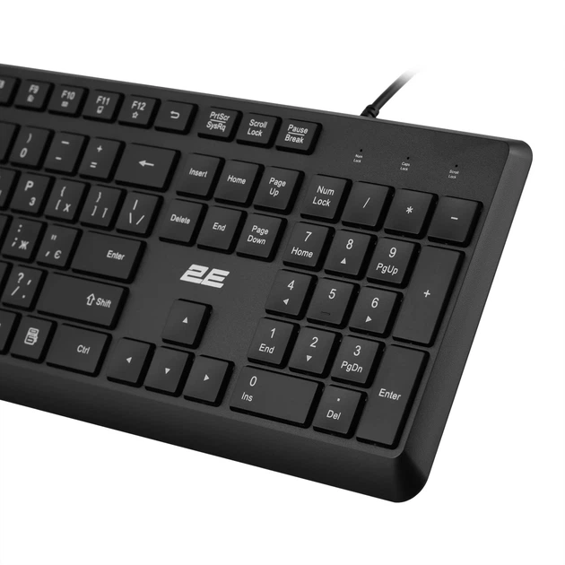 Комплект клавиатура и мышь 2E MK405 USB-A черный мембранная 106 клавиш - изображение 8