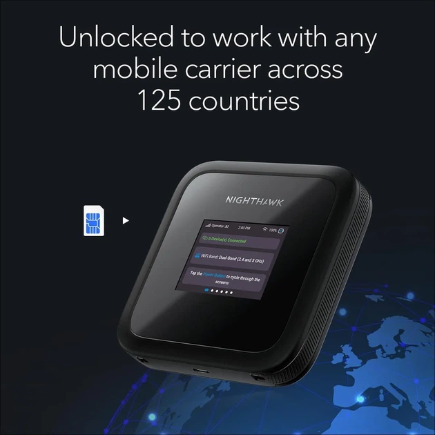 Мобильный маршрутизатор NETGEAR MH3150 Nighthawk M3 AX3600, 5G/4G/LTE, 1xUSB TypeC, 2xTS-9 - изображение 6