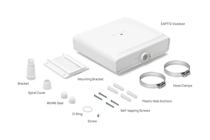 Точка доступа TP-LINK EAP772 Outdoor 2,5 Гбит/с Wi-Fi 7 69,7x230x207,5 мм IP68 - изображение 3