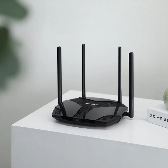 Маршрутизатор MERCUSYS AX3000 WiFi 6 3 порта LAN 1 порт WAN черный - изображение 2