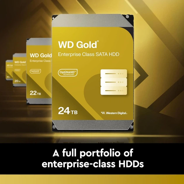 Жорсткий диск WD 10TB 3.5" 7200 512MB SATA Gold - Фото 6 Жорсткий диск WD 10TB 3.5" 7200 512MB SATA Gold - зображення 6