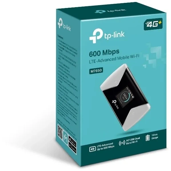 Мобильный маршрутизатор TP-LINK M7650 N600, 4G/LTE, 3000мА*ч - изображение 3