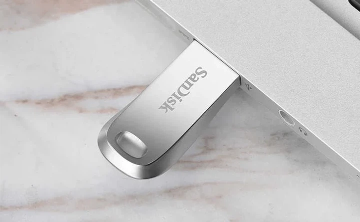 Накопитель SanDisk 256GB USB 3.1 Type-A Ultra Luxe Серебристый - изображение 6