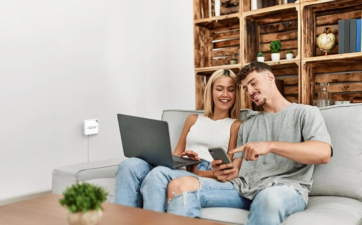 Маршрутизатор ASUS RT-AX50 GO AX1500 Wi-Fi 6 70x70x26,5 мм черный - изображение 3