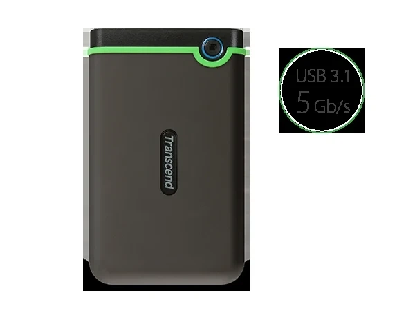 Портативний жорсткий диск Transcend 4TB USB 3.1 StoreJet 25M3 Сірий - зображення 3