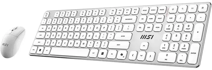 Комплект клавиатура и мышь MSI FORGE K210 W беспроводной механический белый 108 кнопок - изображение 6