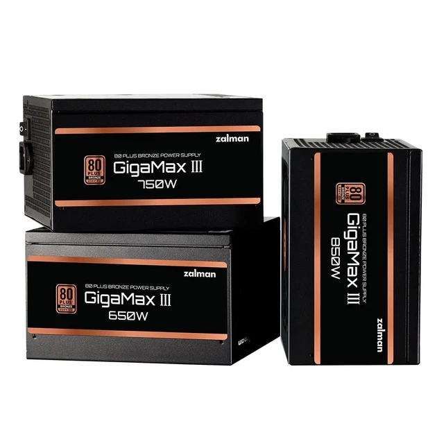 Блок питания Zalman Gigamax 3 (850W), 88%, 80+ Bronze, 120мм, 1xMB 24pin(20+4), 2xCPU (8pin(4+4)+8pin), 3xMolex, 6xSATA, 4xPCIe 8pin(6+2), 1x12VHPWR, полумодульный. - изображение 4