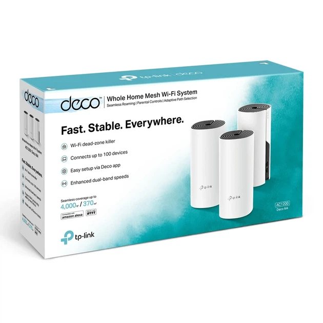 Система WiFi-Mesh TP-LINK Deco M4 AC1200, 2xGE LAN/WAN, 3 модуля - изображение 6