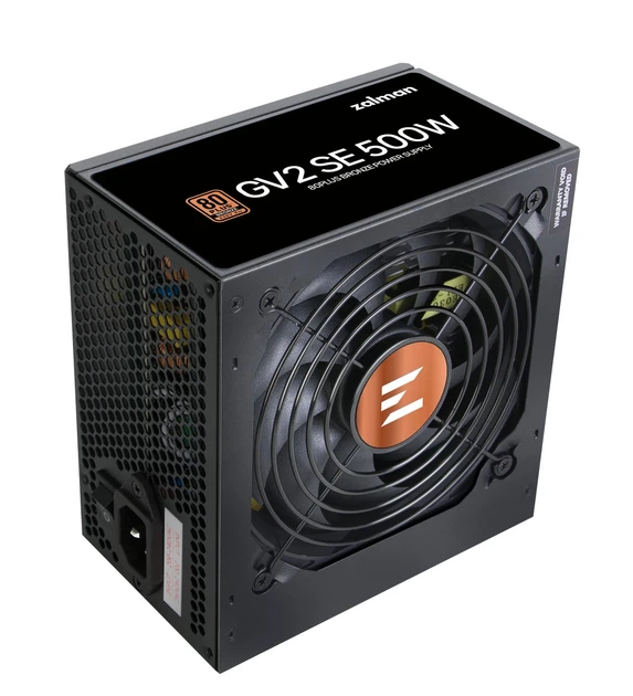 Блок питания Zalman GV2SE (500W) 88%, 80+ Bronze, 120мм, 1xMB 24pin(20+4), 1xCPU(4pin+ 8pin), 3xMolex, 6xSATA, 2xPCIe 8pin(6+2) - изображение 3