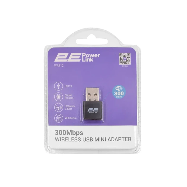 Адаптер WiFi 2E PowerLink WR812 N300, USB - изображение 4