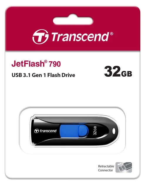Накопитель Transcend пластик 32GB Черный USB 3.1 - изображение 5