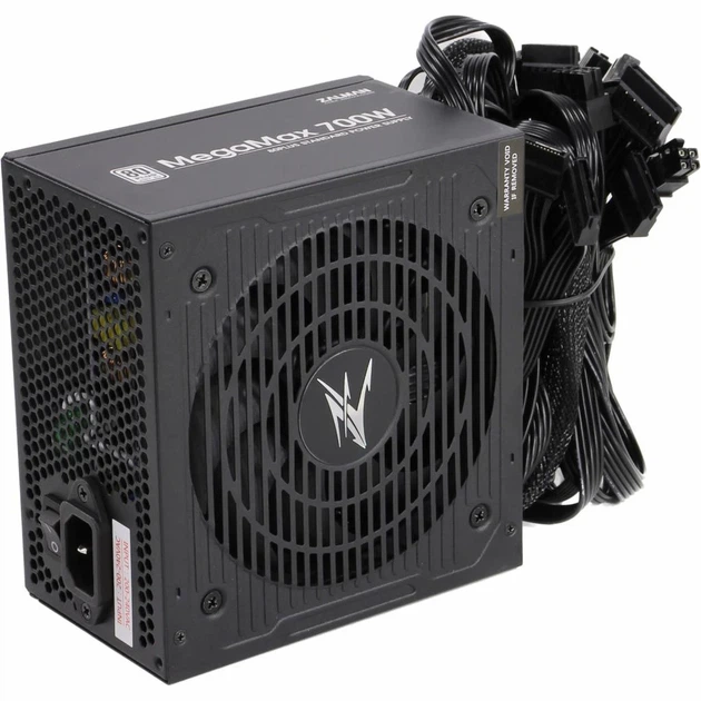 Блок питания Zalman Megamax 700W 80+ White ATX активная система охлаждения 4xPCIe 6xSATA 4xMolex - изображение 4