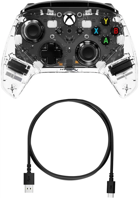 Геймпад HyperX Clutch Gladiate RGB проводной для Xbox, PC USB-A прозрачный - изображение 6
