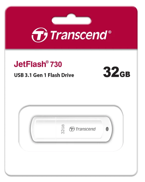 Накопитель Transcend 32GB USB 3.1 Type-A JetFlash 730 Белый - изображение 5