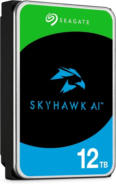 Жорсткий диск Seagate 12TB 3.5" 7200 512MB SATA SkyHawk AI - Фото 2 Жорсткий диск Seagate 12TB 3.5" 7200 512MB SATA SkyHawk AI - зображення 2