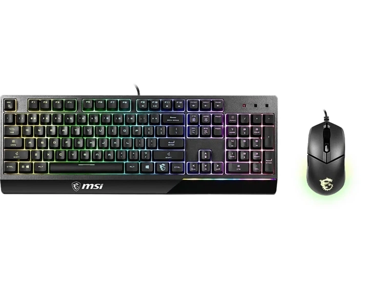 Комплект клавіатура та миша MSI Vigor GK30 COMBO UA USB, EN/UKR/RU, RGB, чорний - зображення 2
