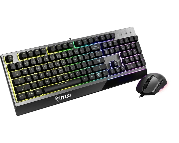 Комплект клавіатура та миша MSI Vigor GK30 COMBO UA USB, EN/UKR/RU, RGB, чорний - зображення 4
