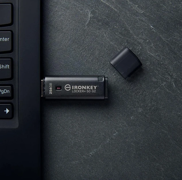 Накопитель USB 3.2 Kingston IronKey Locker+ 50 G2 32GB металл + пластик - изображение 5