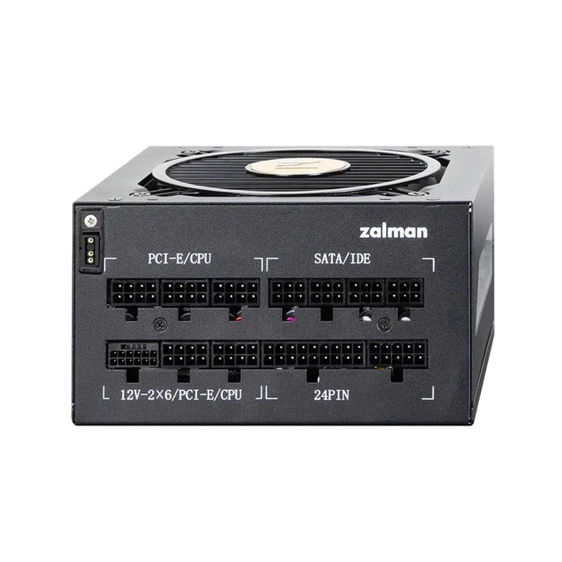 Блок питания Zalman Teramax 2 View (1200W) 99%, 80+ Gold, 120мм, 1xMB 24pin(18+10), 2xCPU(4+4 pin), 3xMolex, 12xSATA, 4xPCIe 8pin(6+2), 1xPCIe GEN5 16pin, 1x +5V ARGB кабель, полностью модуль - изображение 9