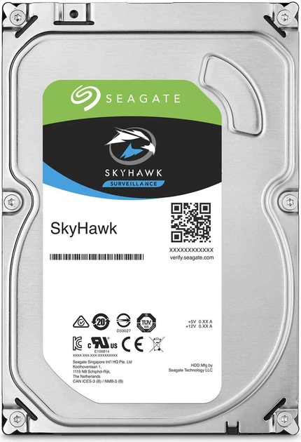 Жорсткий диск Seagate SkyHawk 4TB 3.5" SATA 256MB для відеоспостереження - Фото 2 Жорсткий диск Seagate SkyHawk 4TB 3.5" SATA 256MB для відеоспостереження - зображення 2