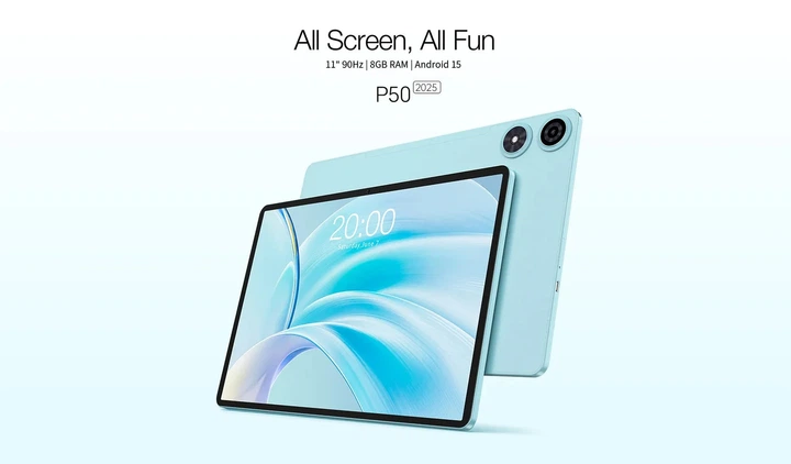 Планшет Teclast P50 11" 8ГБ 128ГБ LTE пластик аквамарин 258x169x8 мм - зображення 3