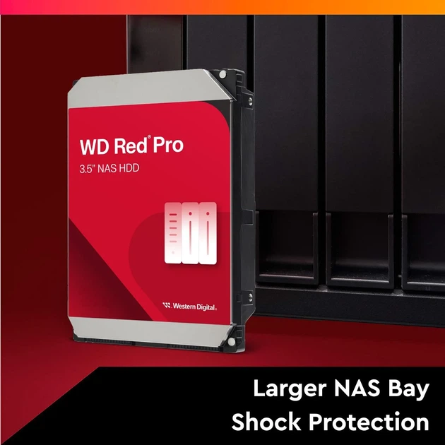 Жорсткий диск WD Red Pro NAS 8TB 7200 об/хв SATA 6 Гб/с 256 МБ - Фото 2 Жорсткий диск WD Red Pro NAS 8TB 7200 об/хв SATA 6 Гб/с 256 МБ - зображення 2