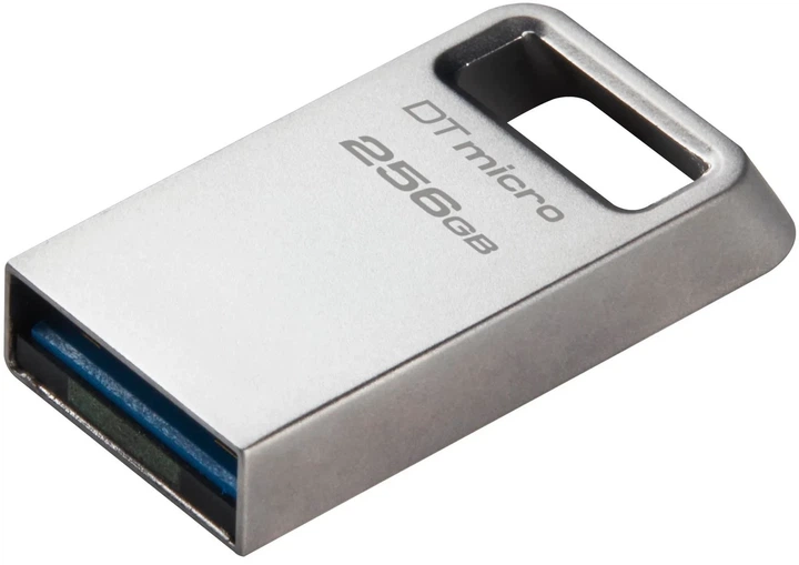 Накопитель Kingston 256GB USB 3.2 Type-A Gen1 DT Micro R200MB/s Metal - изображение 4