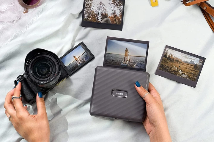 Фотопринтер Fujifilm INSTAX LINK WIDE M 318 dpi 33,7x17,75x13,9 см сірий - зображення 3