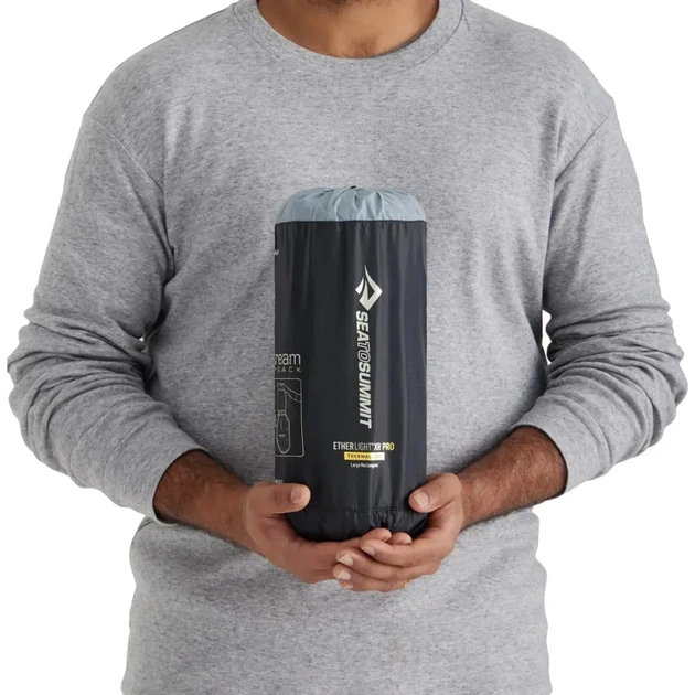 Килимок надувний Sea To Summit Ether Light XR Pro Insulated ASC Mat Regular Rectang Wide Pirate Black - зображення 6