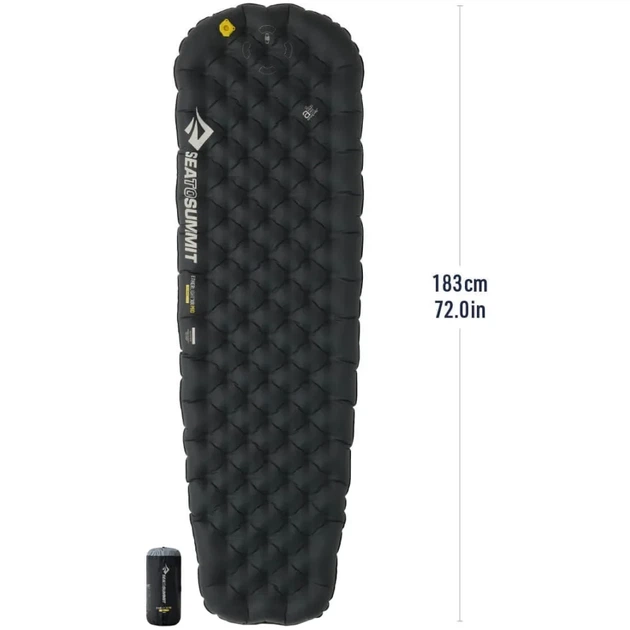 Коврик надувной Sea To Summit Ether Light XR Pro Insulated ASC Mat Regular Pirate Black - изображение 3