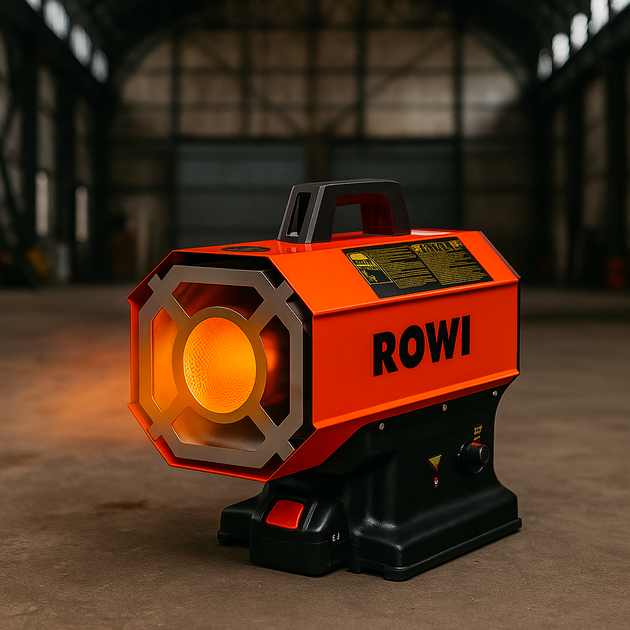 Газовая тепловая пушка Rowi 20 кВт нагреватель для гаража склада промышленный обогреватель больших помещений - изображение 4