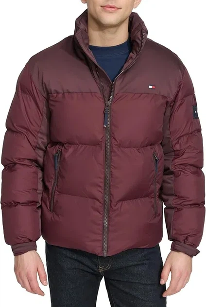 Чоловіча міжсезонна куртка Tommy Hilfiger р. XXL, бордова - Фото 1 Чоловіча міжсезонна куртка Tommy Hilfiger р. XXL, бордова - зображення 1