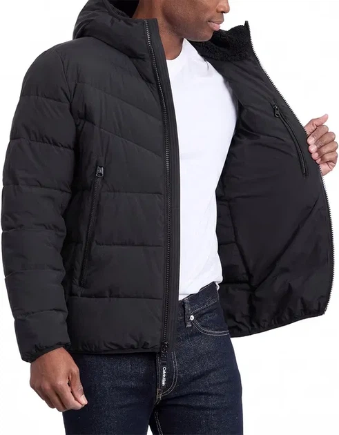 Чоловіча куртка Calvin Klein р.XXL, чорна - Фото 4 Чоловіча куртка Calvin Klein р.XXL, чорна - зображення 4
