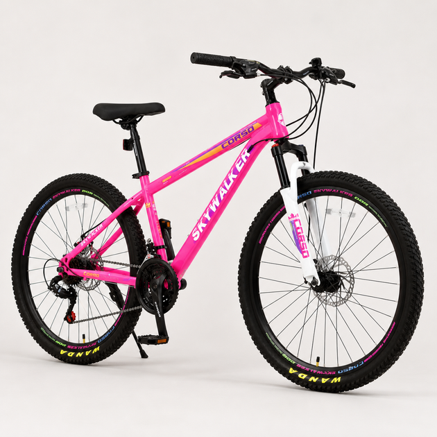 Спортивний велосипед 26 дюймів Corso Skywalker SW-26090 рама 15 SunRun 21 швидкість дискові гальма - Фото 1 Спортивний велосипед 26 дюймів Corso Skywalker SW-26090 рама 15 SunRun 21 швидкість дискові гальма - изображение 1