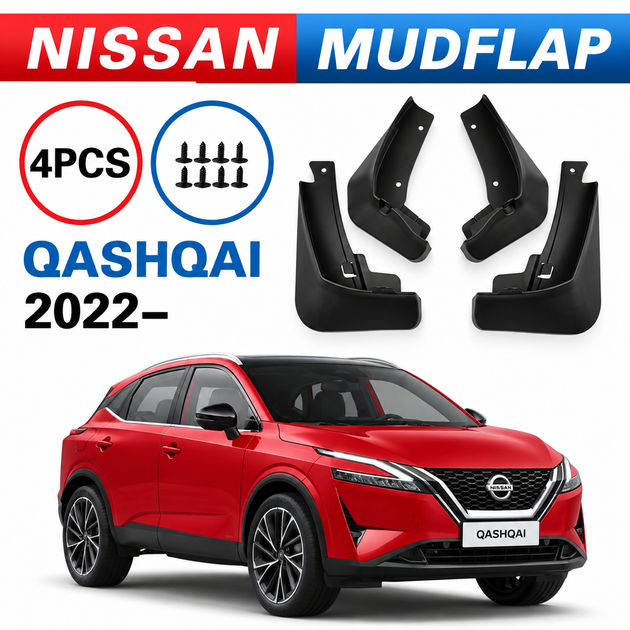 Брызговики Nissan Qashqai J12 2022 - 2025 4 шт. - Фото 5 Брызговики Nissan Qashqai J12 2022 - 2025 4 шт. - изображение 5