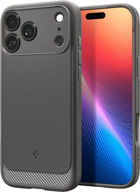 Etui plecki Spigen Rugged Armor Mag do Apple iPhone 18 Pro / 17 Pro Gray (8800337252743) - Zdjęcie 1 Etui plecki Spigen Rugged Armor Mag do Apple iPhone 18 Pro / 17 Pro Gray (8800337252743) - obraz 1