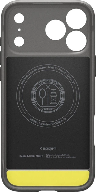 Etui plecki Spigen Rugged Armor Mag do Apple iPhone 18 Pro / 17 Pro Gray (8800337252743) - Zdjęcie 6 Etui plecki Spigen Rugged Armor Mag do Apple iPhone 18 Pro / 17 Pro Gray (8800337252743) - obraz 6