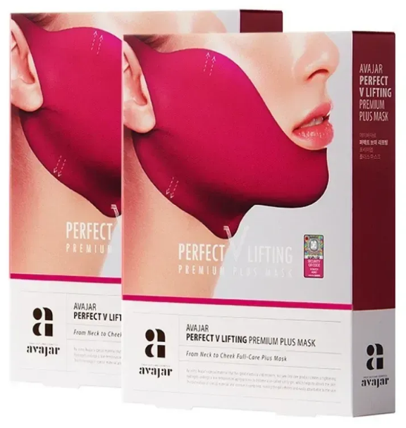 Маска для подтяжки овала лица Avajar Perfect V Lifting Premium Mask, 11 мл - изображение 3