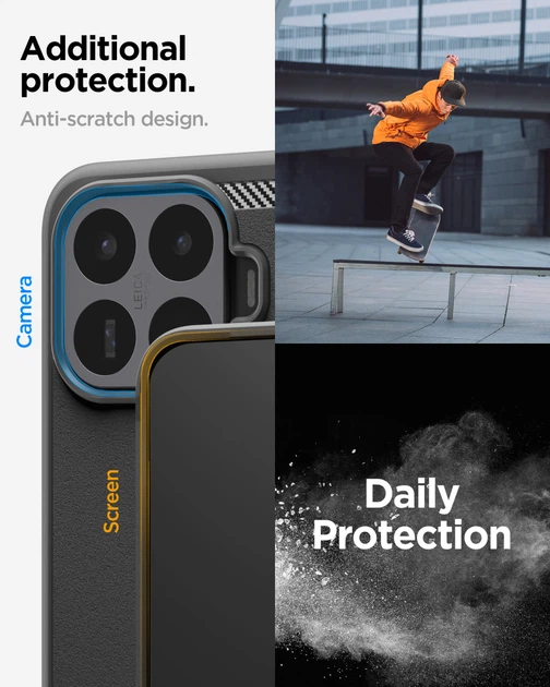 Чехол Spigen Rugged Armor для Xiaomi 17T Matte Black (ACS11870) - Фото 12 Чехол Spigen Rugged Armor для Xiaomi 17T Matte Black (ACS11870) - изображение 12