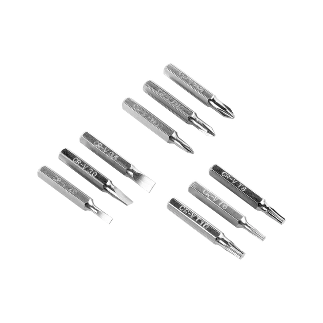 Отвертка прецизионная REBEL 9 наконечников (RB-1111) - Фото 3 Отвертка прецизионная REBEL 9 наконечников (RB-1111) - изображение 3