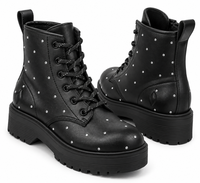 Подростковые ботинки для девочки Skechers Gravlen HI черные 34 (2020345032205) (23 см) - изображение 2
