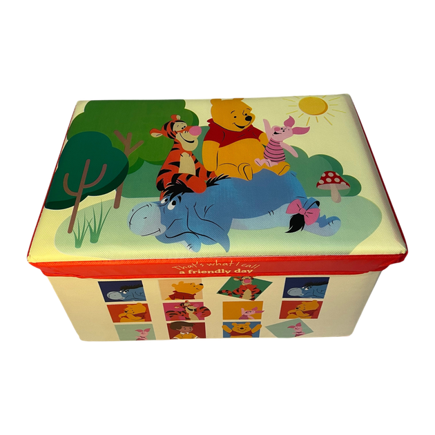 Складаний кошик-скринька для іграшок Вінні Пух (Winnie the Pooh) D-3521, 40х25х24 см, дитячий ящик-пуф із кришкою - зображення 3