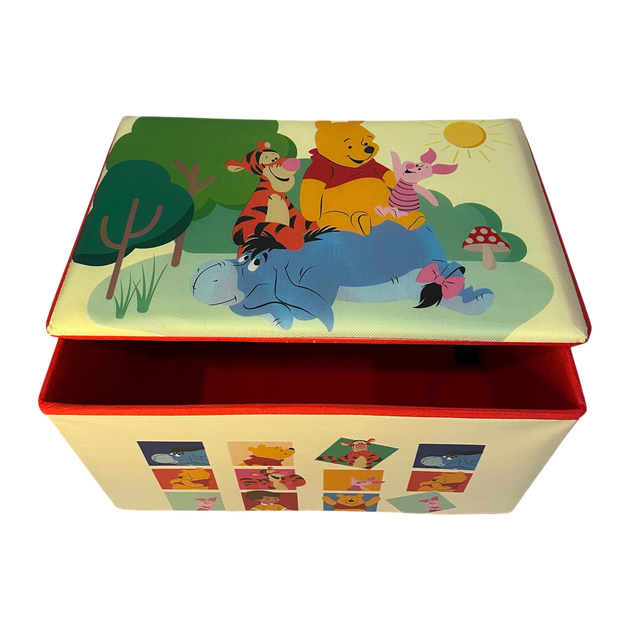 Складаний кошик-скринька для іграшок Вінні Пух (Winnie the Pooh) D-3521, 40х25х24 см, дитячий ящик-пуф із кришкою - зображення 4