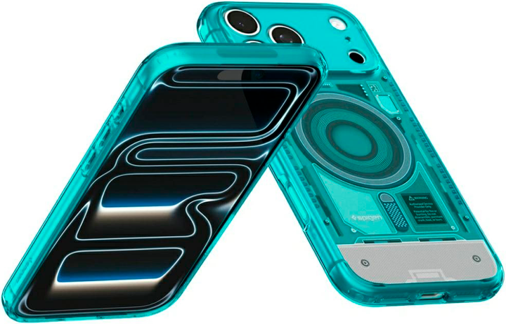 Etui Spigen C1 Ultra Hybrid Mag MagSafe do Apple iPhone 18 Pro / 17 Pro Blue (8800337251142) - Zdjęcie 5 Etui Spigen C1 Ultra Hybrid Mag MagSafe do Apple iPhone 18 Pro / 17 Pro Blue (8800337251142) - obraz 5