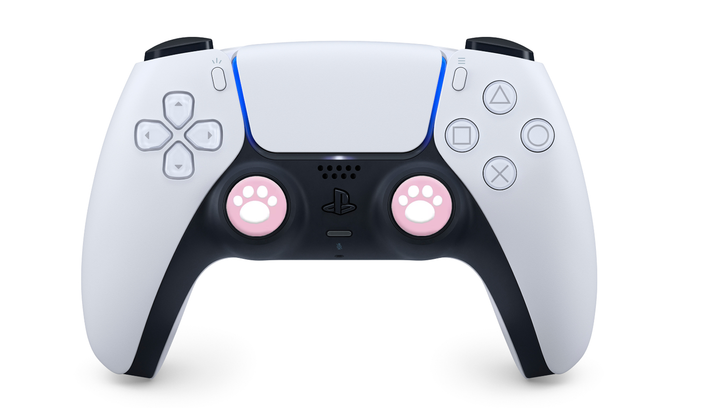 Набір Геймпад Бездротовий Sony PlayStation 5 DualSense White + Накладки на Стіки RMC Cat Paw 4 3 2 1 Xbox Series One 360 Switch 2 Pink - зображення 3