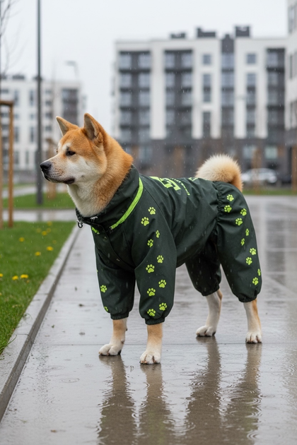 Дощовик для великих порід собак 6XL 63-65cm Вівчарка Боксер Доберман Корсо Dog's Happiness Темно-зелена олива Хлопчик 0116-01/20 - Фото 1 Дощовик для великих порід собак 6XL 63-65cm Вівчарка Боксер Доберман Корсо Dog's Happiness Темно-зелена олива Хлопчик 0116-01/20 - изображение 1