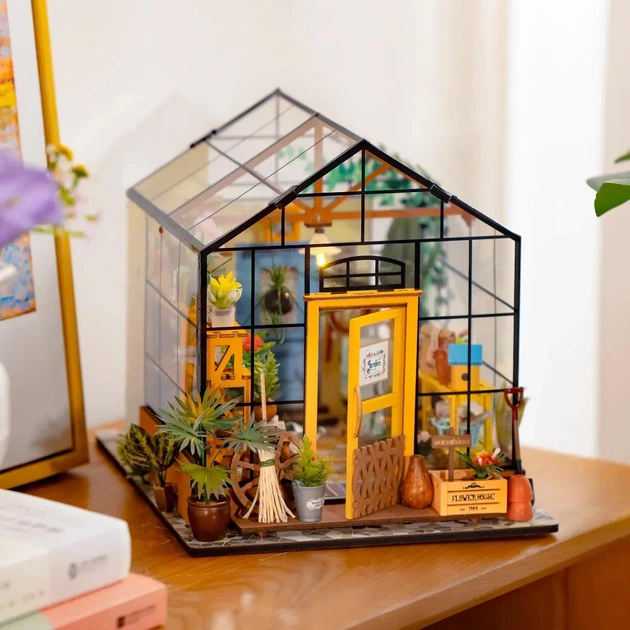 Конструктор 3D міні-будинок Robotime Rolife Cathy’s Flower House DG104 - изображение 3