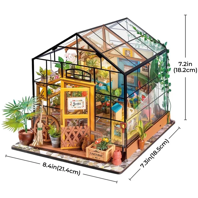 Конструктор 3D міні-будинок Robotime Rolife Cathy’s Flower House DG104 - изображение 7
